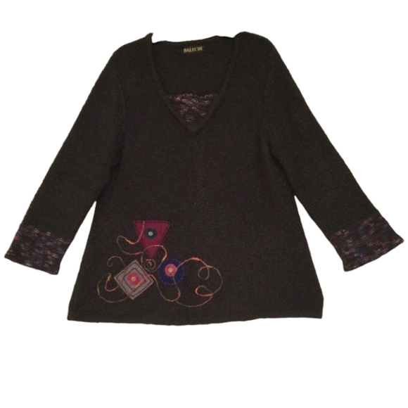 Baluchi Sweater Embroidered vintage - Picture 2 of 7